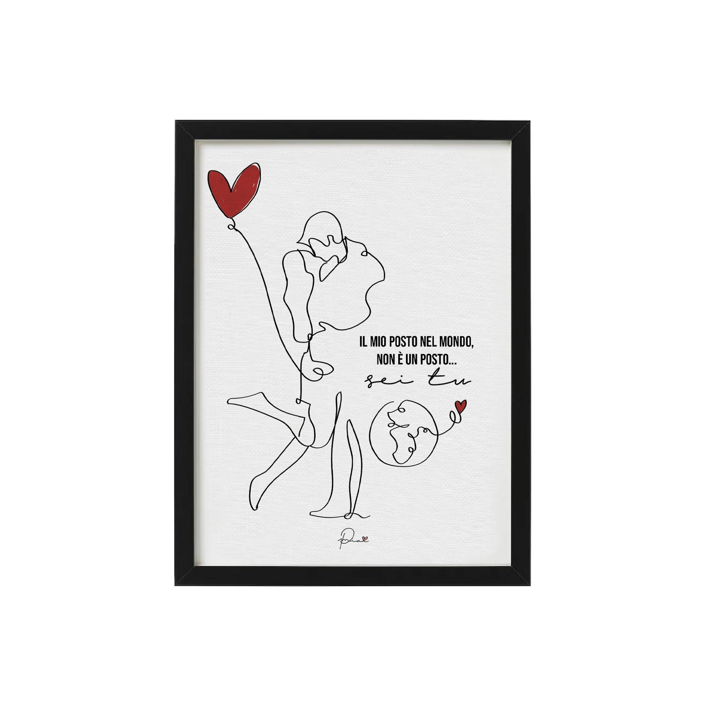 Quadro in tela tema Amore